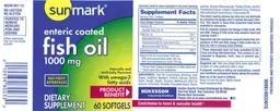 Label for Enteric Coated Fish Oil 1000 mg