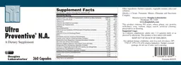 Label for Ultra Preventive N.A.