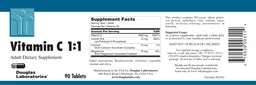 Label for Vitamin C 1:1
