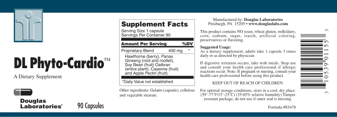 Label for DL Phyto-Cardio