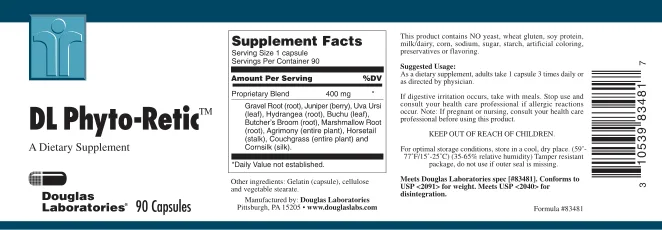 Label for DL Phyto-Retic