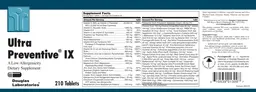 Label for Ultra Preventive IX