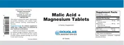 Label for Malic Acid + Magnesium Tablets