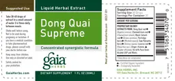 Label for Dong Quai Supreme