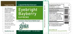 Label for Eyebright Bayberry Supreme
