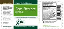 Label for Fem-Restore Supreme