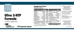 Label for Ultra 5-HTP Formula