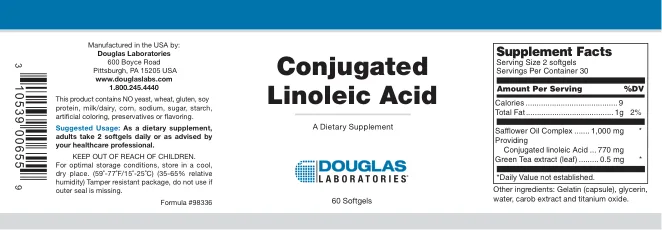 Label for Conjugated Linoleic Acid