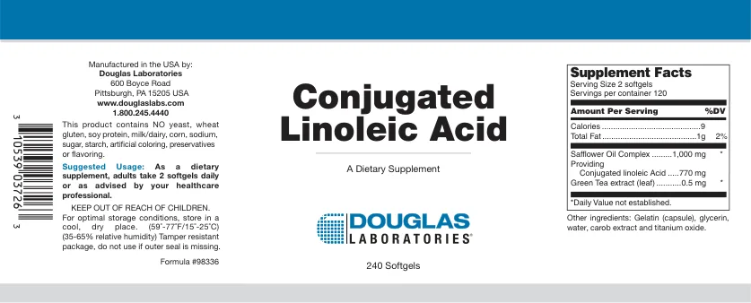 Label for Conjugated Linoleic Acid