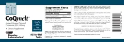 CoQmelt Natural Orange Flavored Coenzyme Q10 100 mg