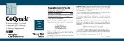 CoQmelt Natural Orange Flavored Coenzyme Q10 100 mg