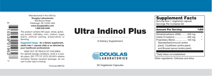Label for Ultra Indinol Plus