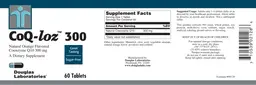 CoQ-loz 300 Natural Orange Flavored Coenzyme Q10 300 mg