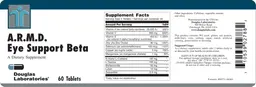Label for A.R.M.D. Eye Support Beta
