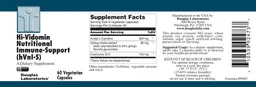 Label for Hi-Vidomin Nutritional Immune-Support (hVnl-S)