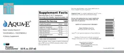 Aqua-E Water-Soluble Vitamin E Tocopherols + Tocotrienols