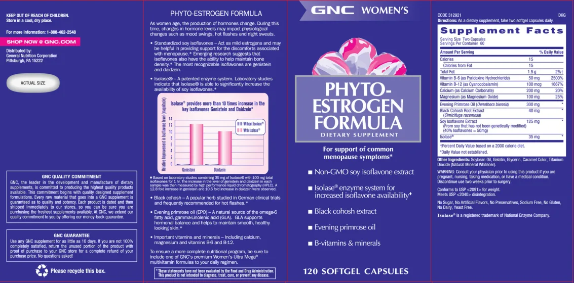 Label for Phyto-Estrogen Formula