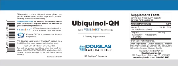 Label for Ubiquinol-QH With Vesisorb Technology