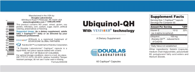 Label for Ubiquinol-QH With Vesisorb Technology