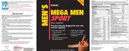 Label for Sport Milk Chocolate