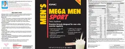 Label for Sport Vanilla Bean