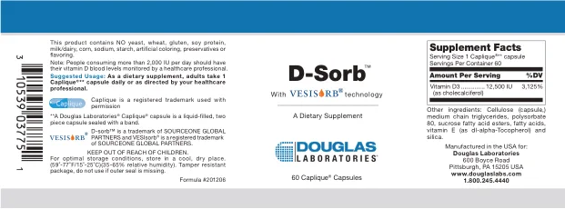 Label for D-Sorb With Vesisorb Technology