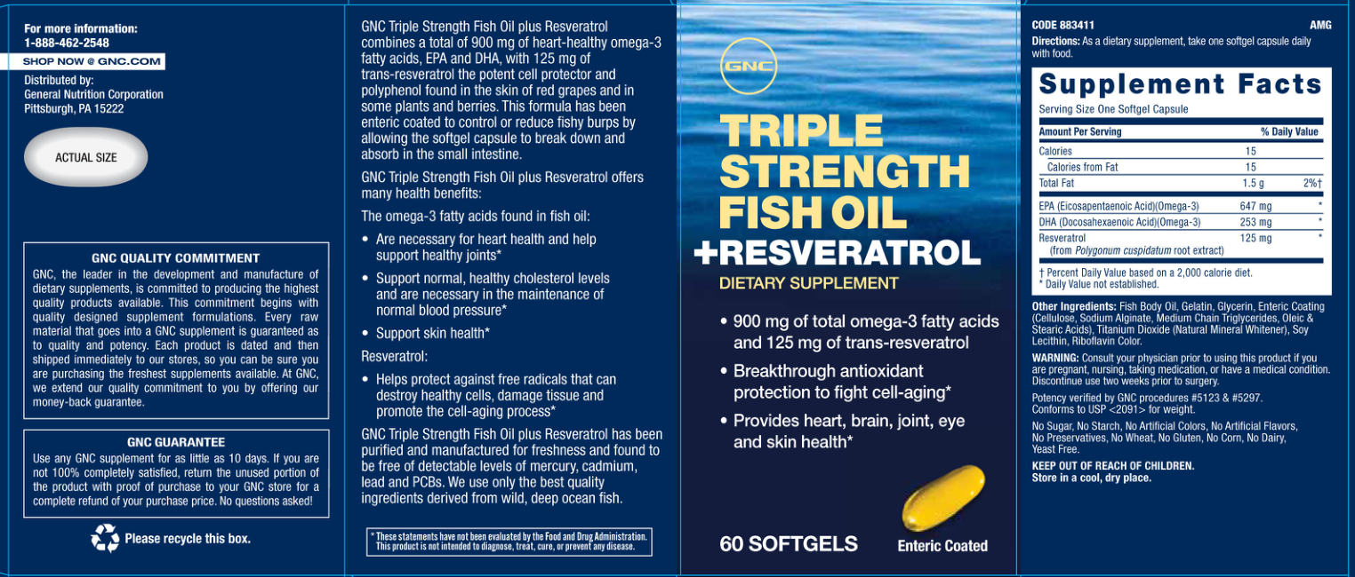 Label for Fish Oil +Resveratrol