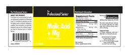 Label for Malic Acid + Mg