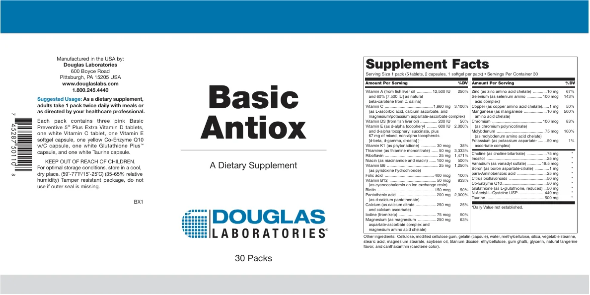 Label for Basic Antiox
