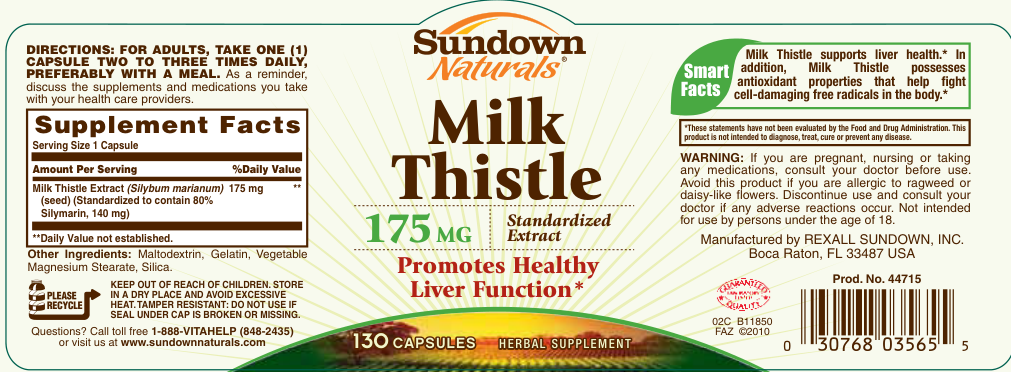 Label for Milk Thistle