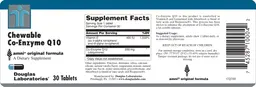 Label for Chewable Co-Enzyme Q10