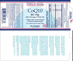 Label for CoQ10 60 mg with Omega-3 Fish Oil