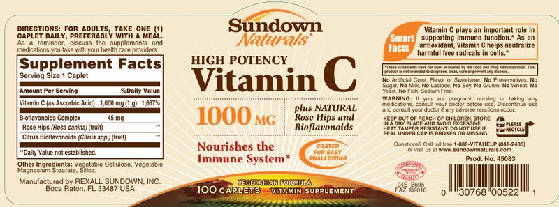 High Potency Vitamin C 1000 mg