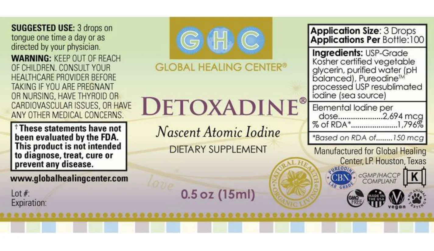 Label for Detoxadine