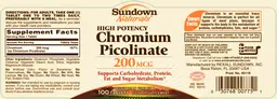 Chromium Picolinate 200 mcg