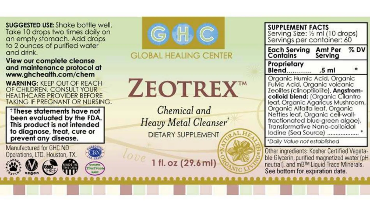 Label for Zeotrex