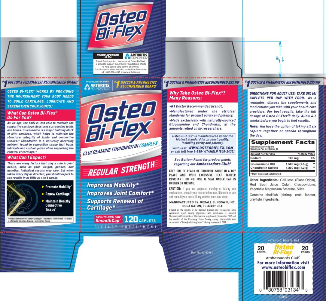 Label for Osteo Bi-Flex Regular Strength