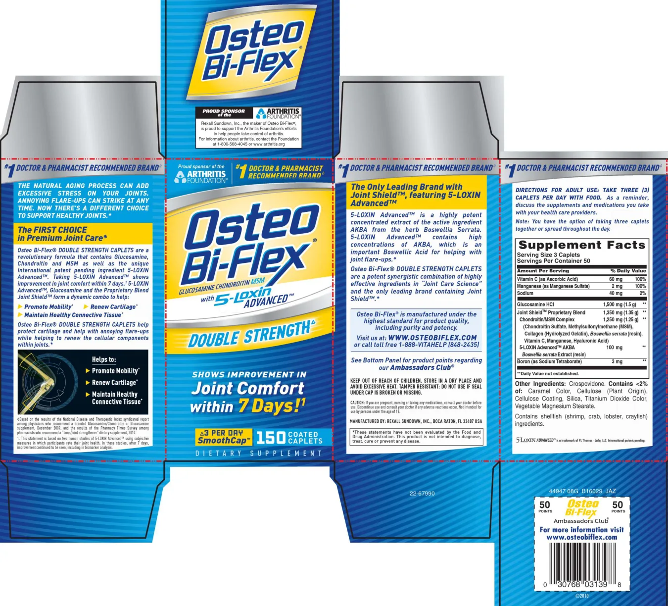 Label for Osteo Bi-Flex Double Strength