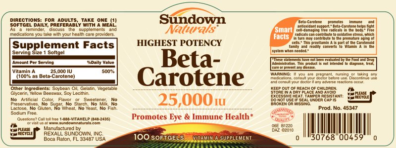 Beta-Carotene 25,000 IU