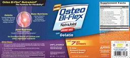 Label for Osteo Bi-Flex NutraJoint with Gelatin Drink Mix Unflavored