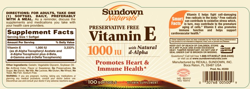 Vitamin E 1000 IU