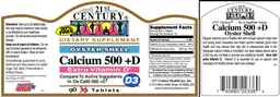 Label for Calcium 500 +D