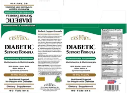 Label for Diabetic Support Formula
