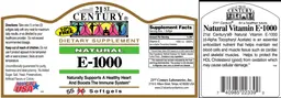 Label for Natural E-1000