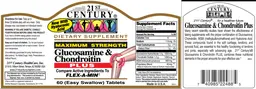 Label for Maximum Strength Glucosamine & Chondroitin Plus