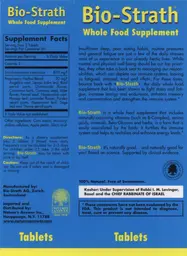 Label for Bio-Strath AG Tablets