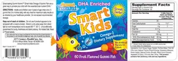 Label for Gummi Yummi Smart Kids Omega-3