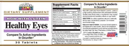 Label for Healthy Eyes