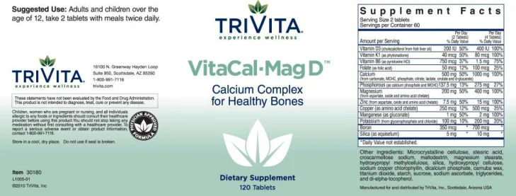 Label for VitaCal-Mag D