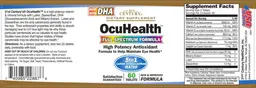 Label for OcuHealth Full Spectrum Formula High Potency Antioxidant